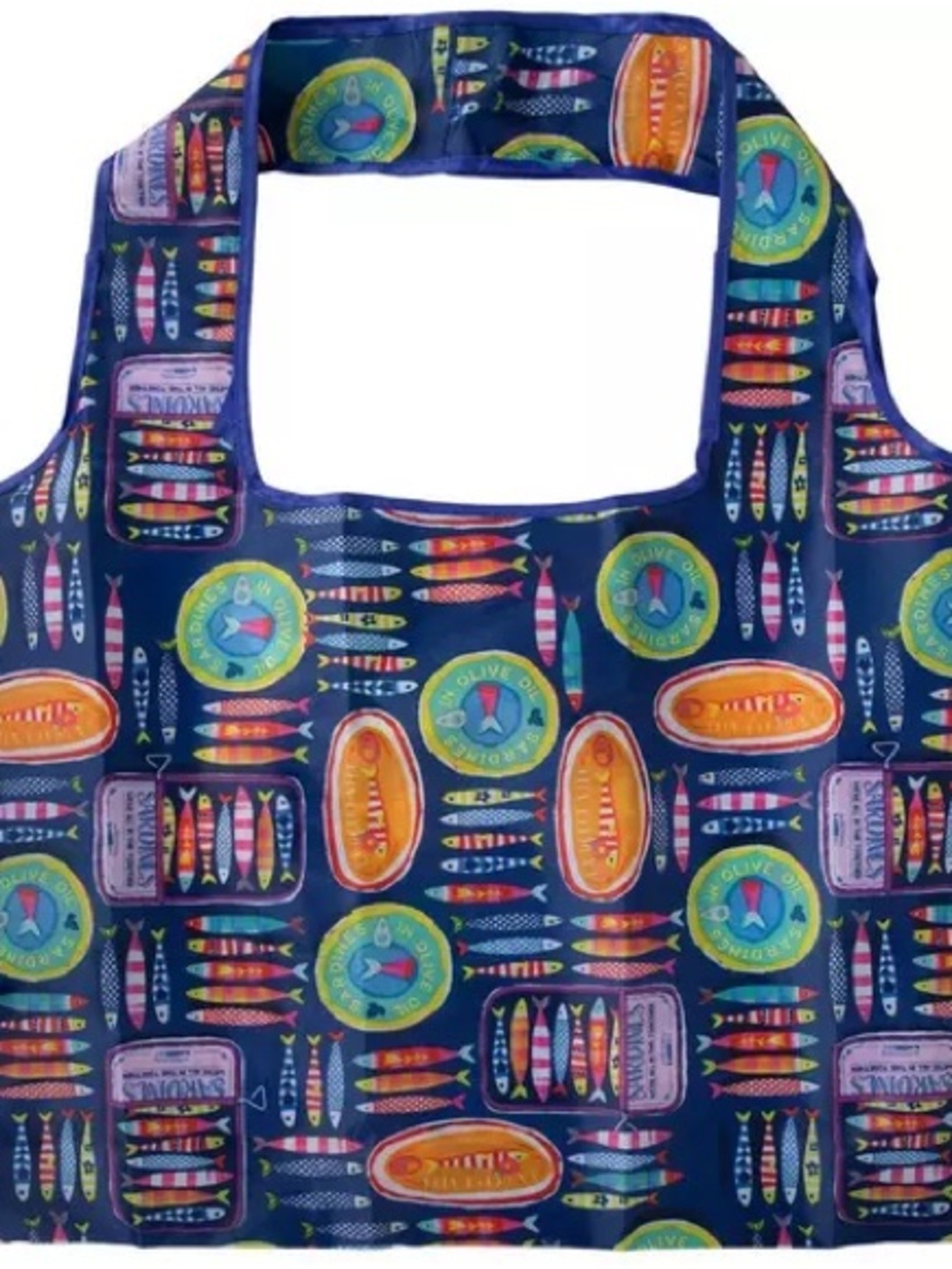 New Colorful Sardines Folded Tote Bag
